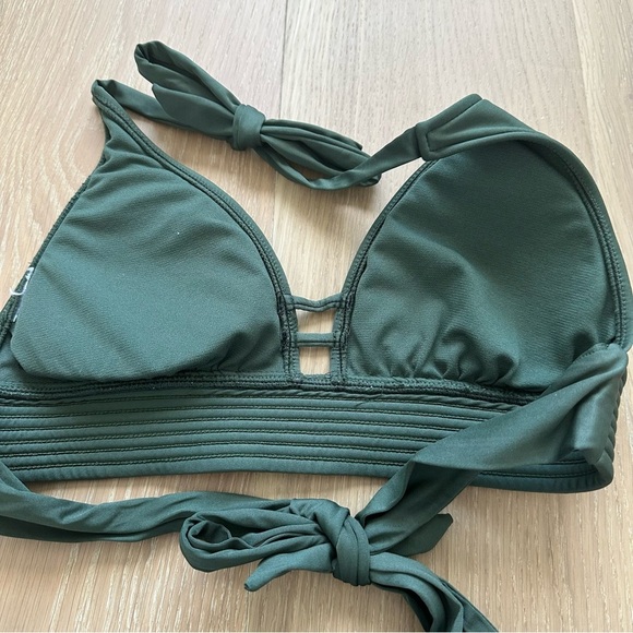 Target Kona Sol Green Bikini Swimsuit Swim Beachy Summer Beach Resortwear Tan - Picture 5 of 9